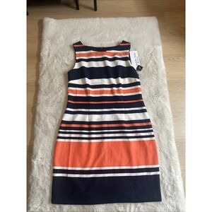 AMANDA LANE  Multicolor Polka Dot Shift Dress Sleeveless  14 P‎